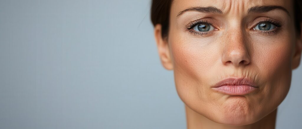 Как избавиться от мимических морщин: эффективные способы closeup woman s face wrinkled no 1024x439